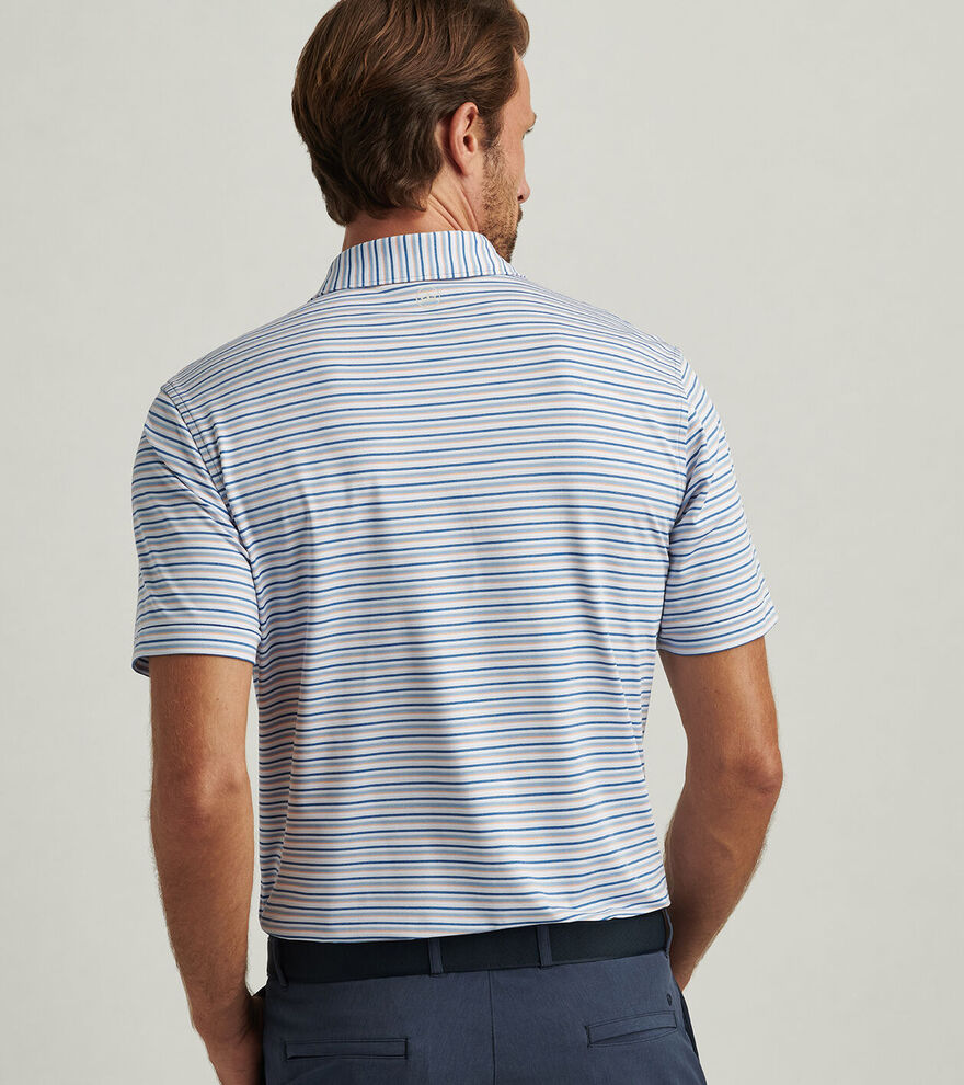  Peter Millar Avent Performance Jersey Polo: Sailor Blue