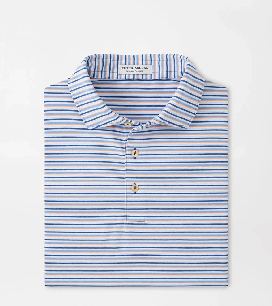  Peter Millar Avent Performance Jersey Polo: Sailor Blue