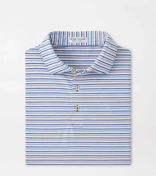  Peter Millar Avent Performance Jersey Polo: Sailor Blue