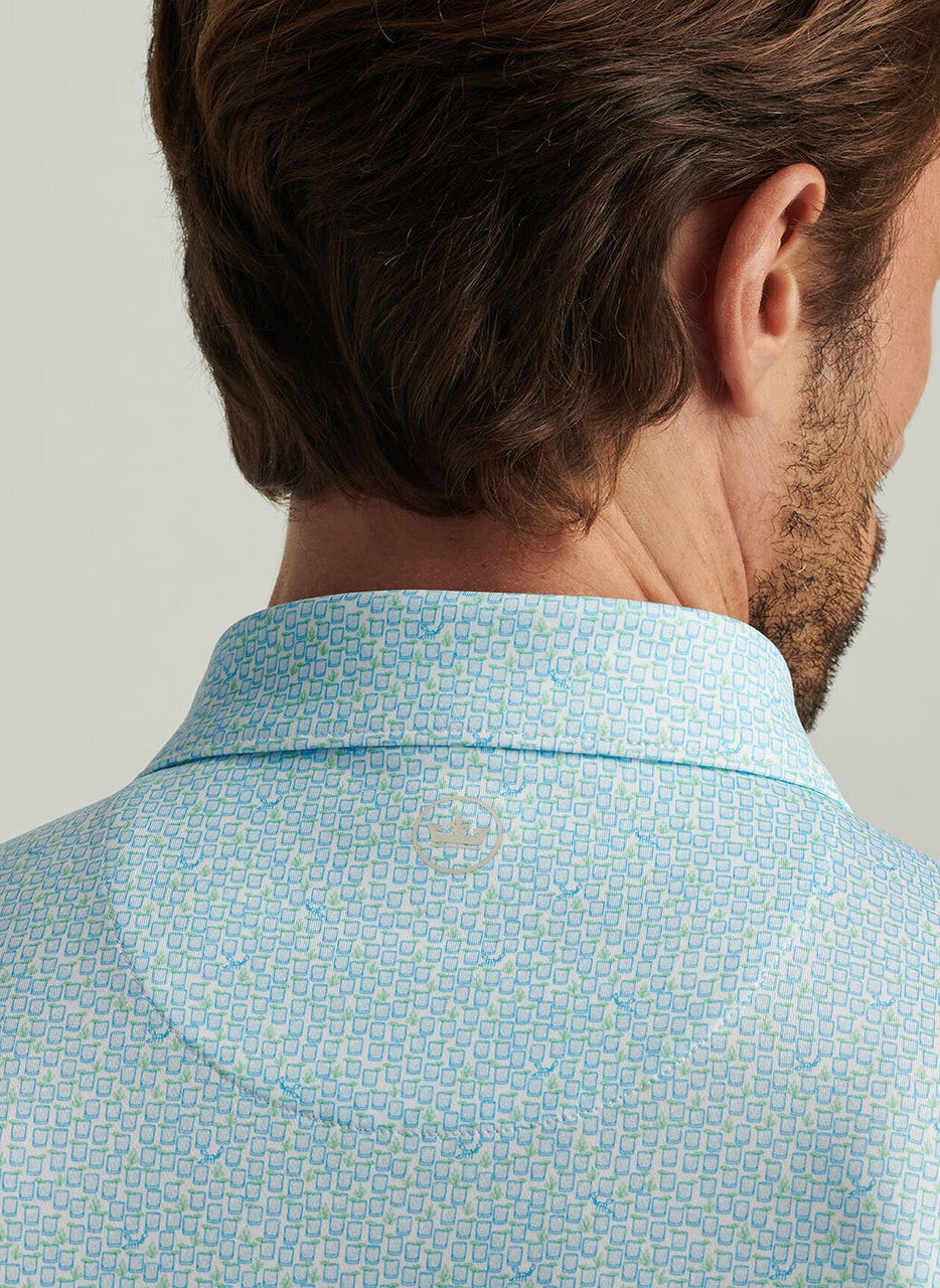  Peter Millar Mezcal Performance Jersey Polo: White