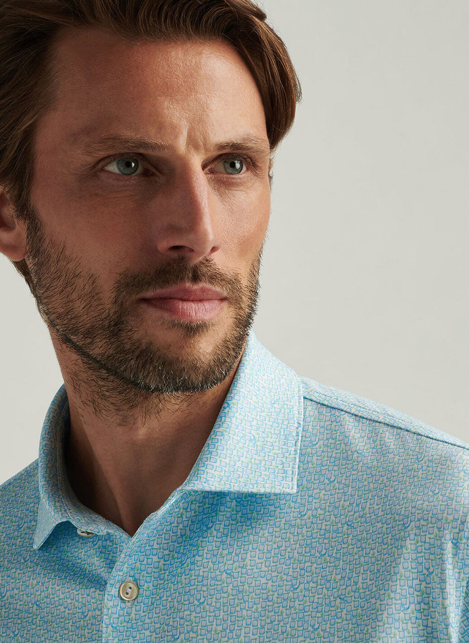  Peter Millar Mezcal Performance Jersey Polo: White