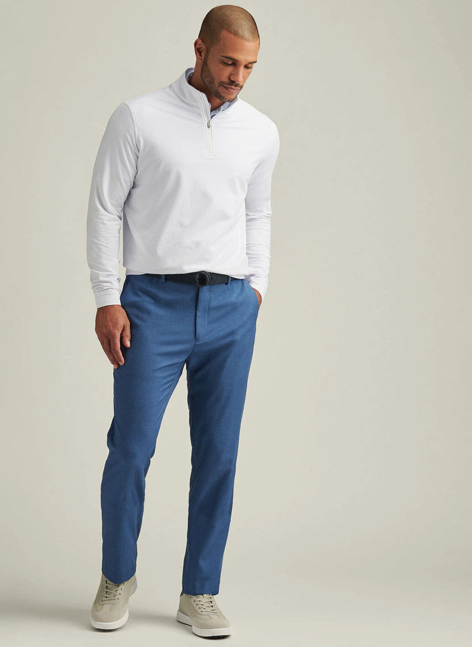  Peter Millar Perth Cross-Hatch Performance Quarter-Zip: White