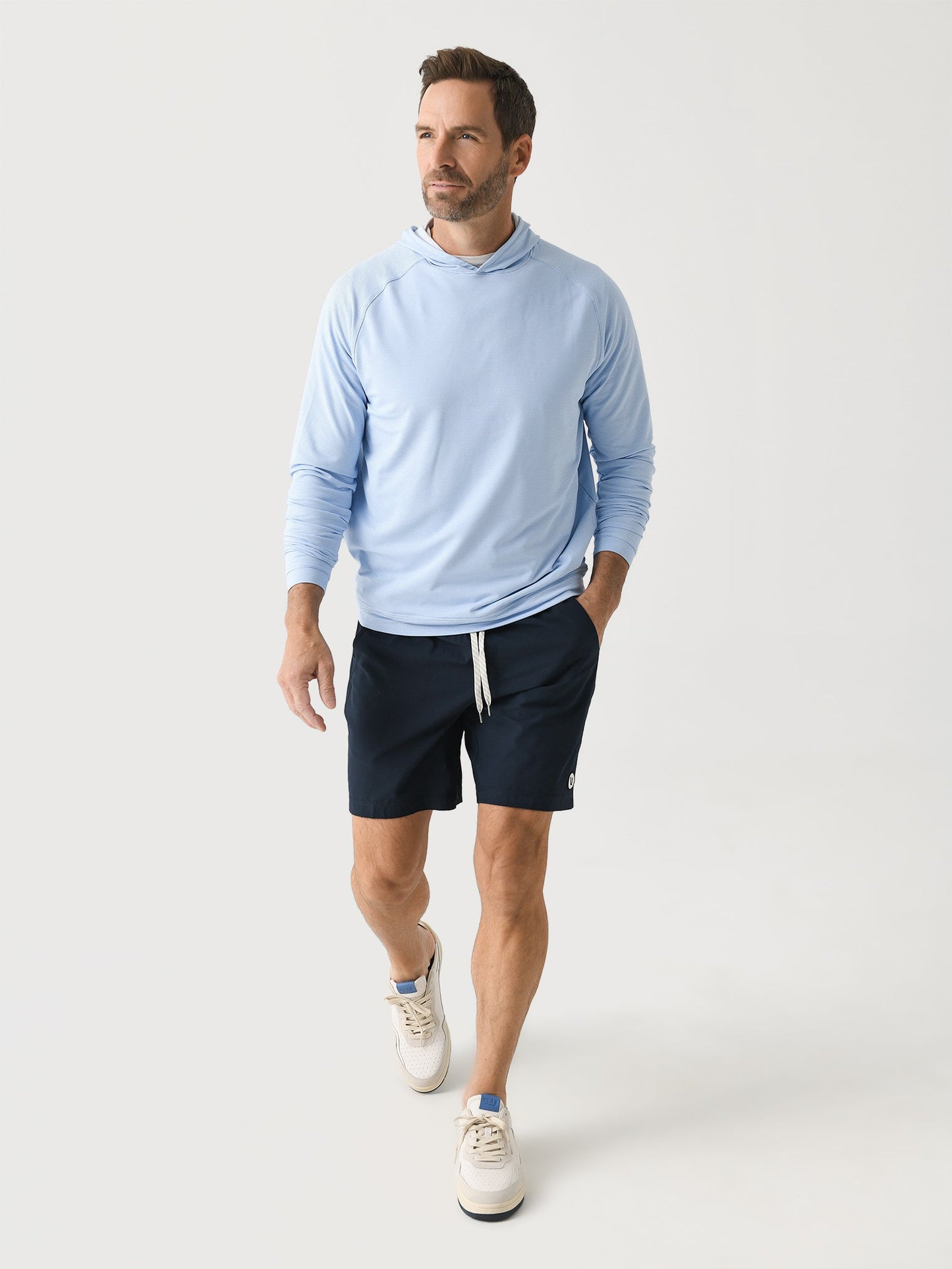  Peter Millar Crown Sport Men's Pine Sugar Stripe Performance Hoodie