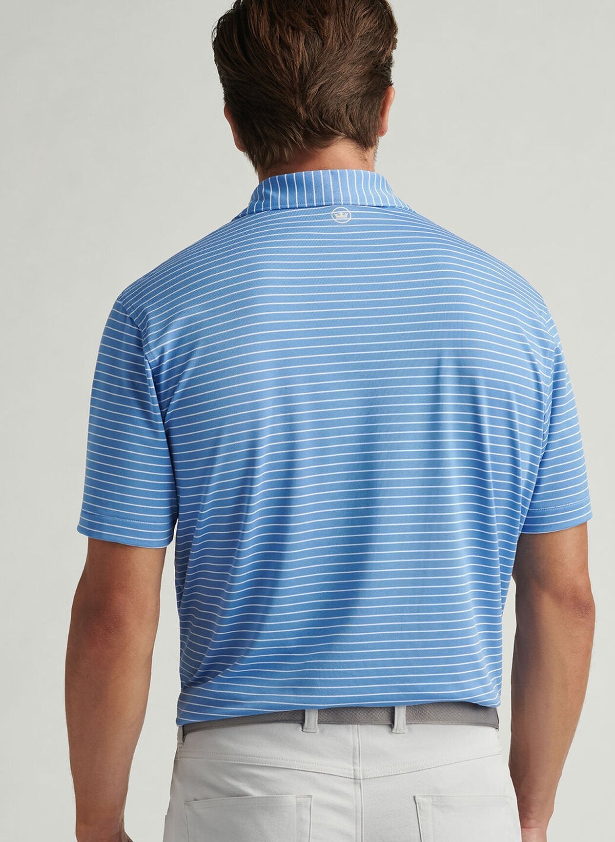  Peter Millar Winston Performance Mesh Polo: Blue Sea