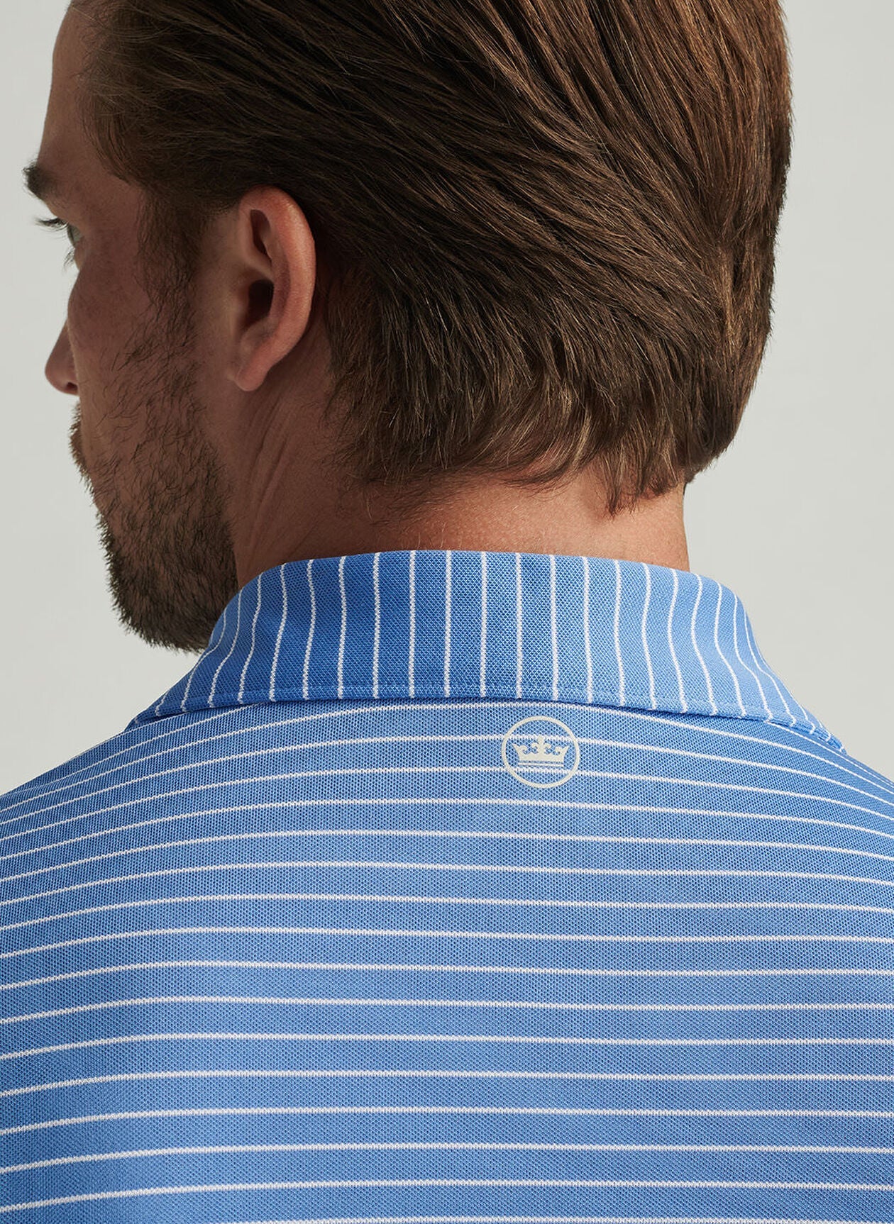  Peter Millar Winston Performance Mesh Polo: Blue Sea