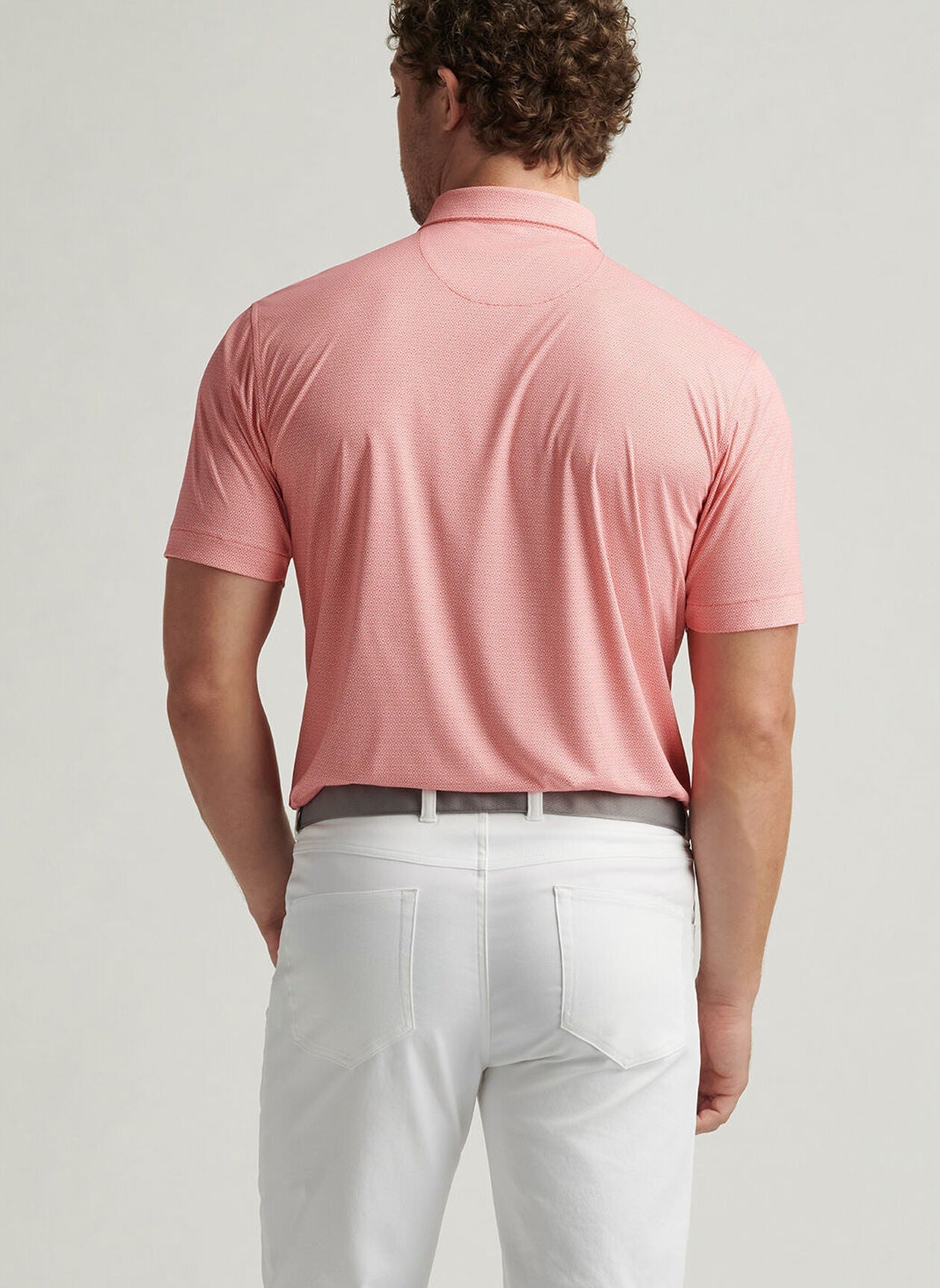  Peter Millar Featherweight Geo Links Polo: Azalea