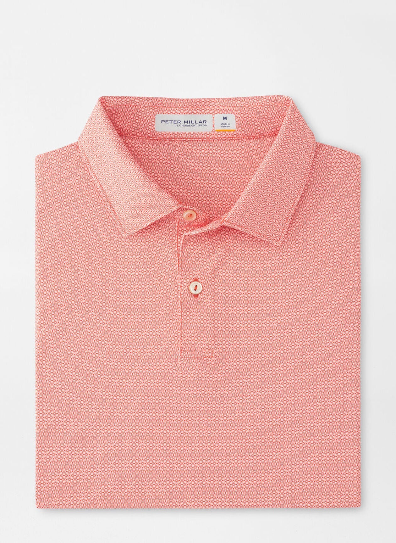  Peter Millar Featherweight Geo Links Polo: Azalea