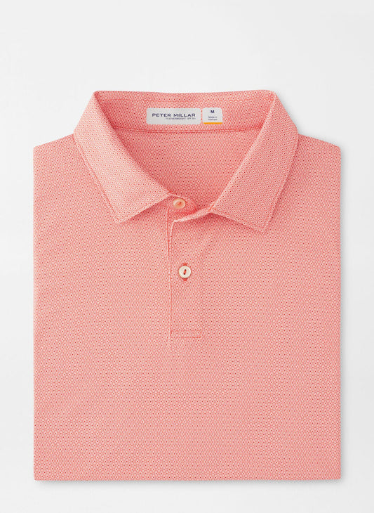  Peter Millar Featherweight Geo Links Polo: Azalea