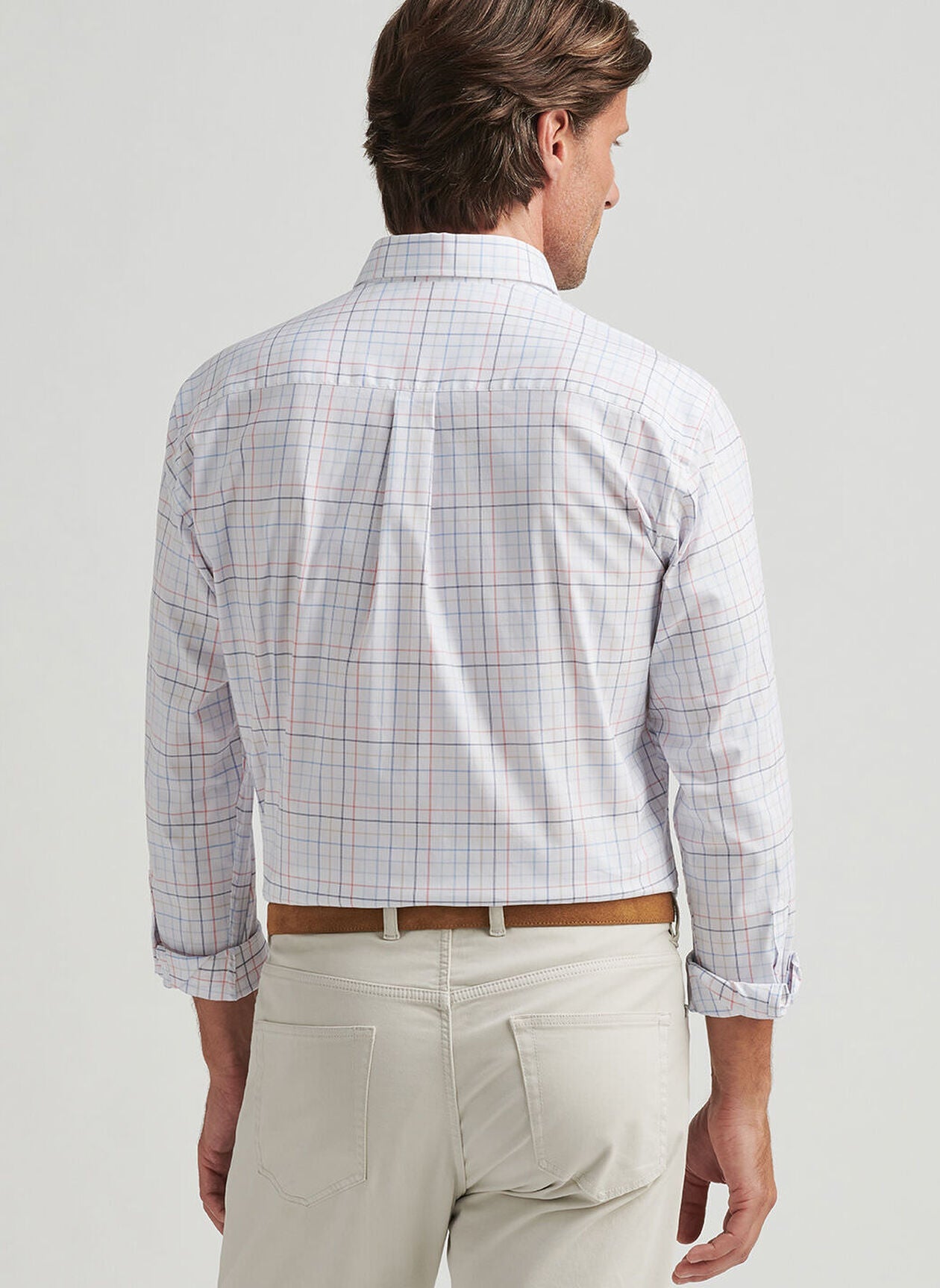  Peter Millar Allen Crown Lite Cotton-Stretch Sport Shirt: White