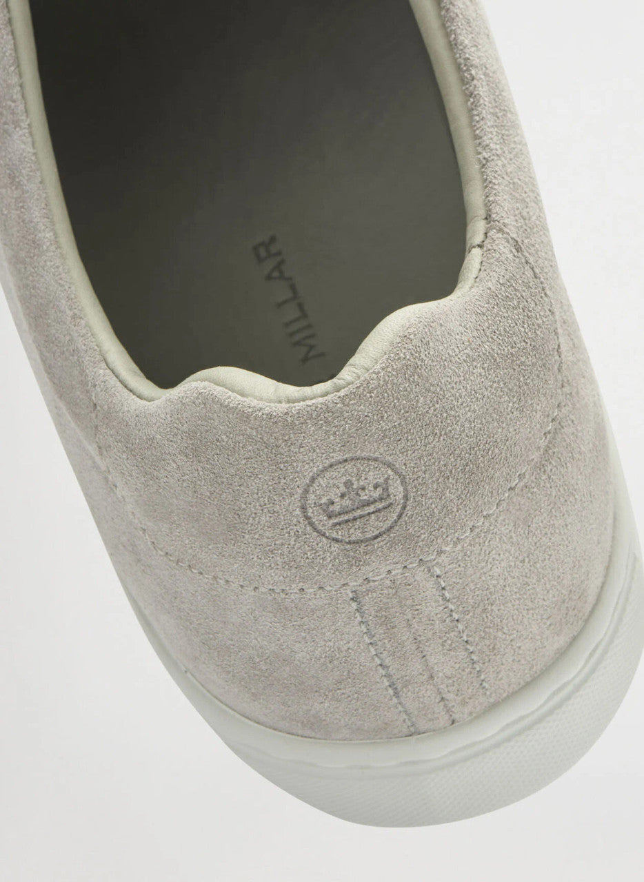  Peter Millar Crown Crafted Vantage Lite Suede Sneaker: Pearl Grey