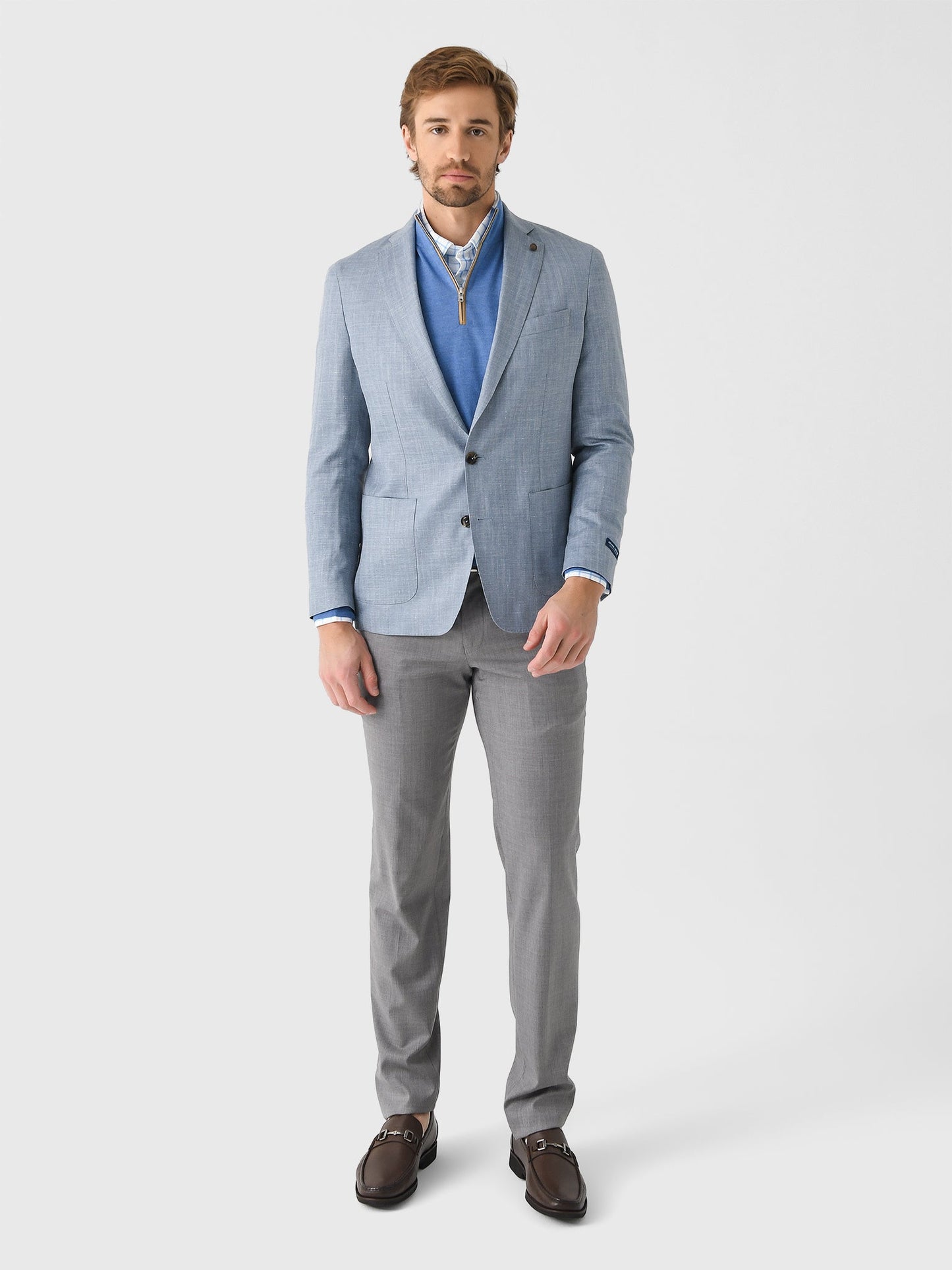  Peter Millar Crown Crafted Men's Gavin Herringbone Soft Jacket