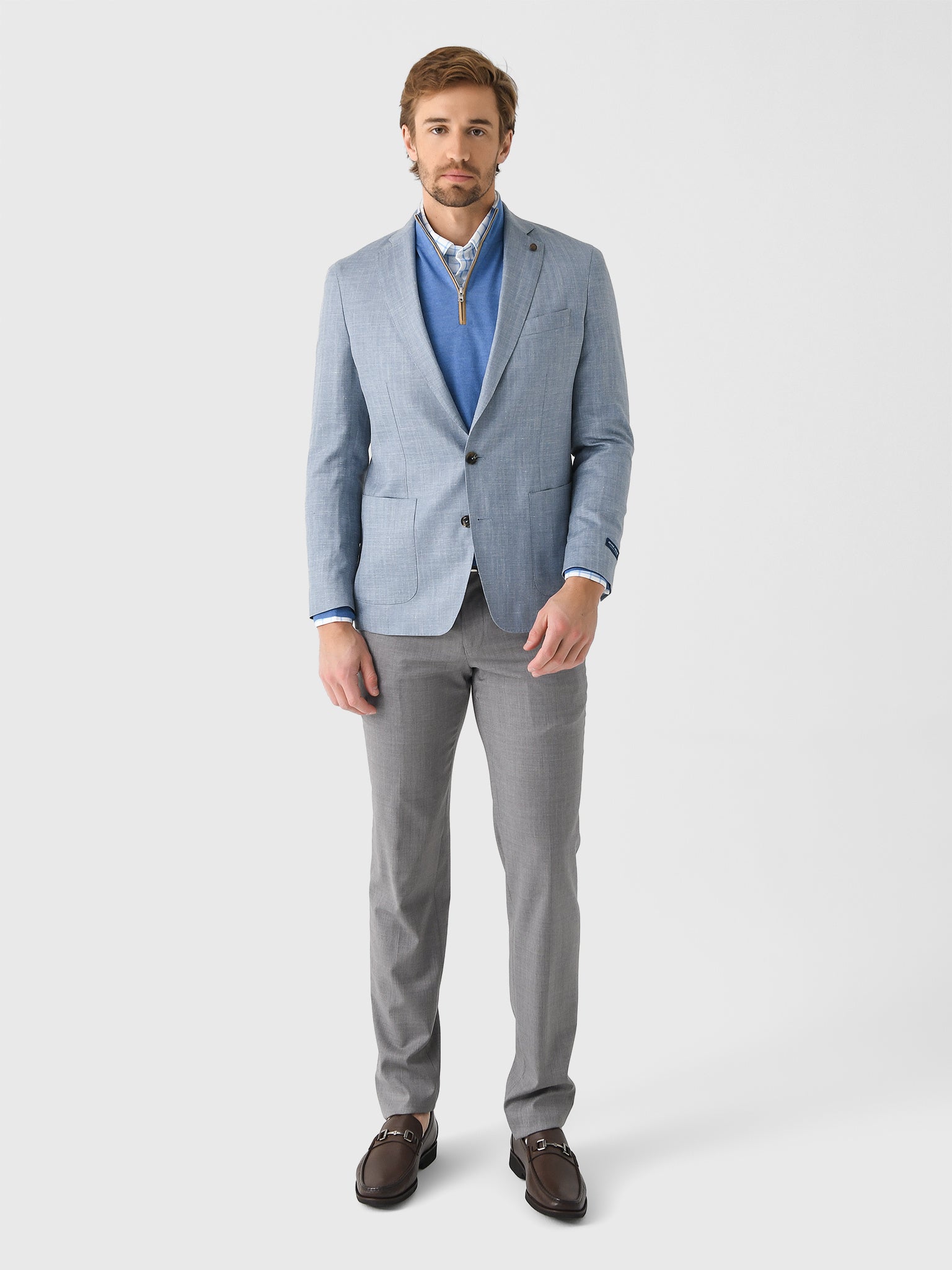  Peter Millar Crown Crafted Men's Gavin Herringbone Soft Jacket