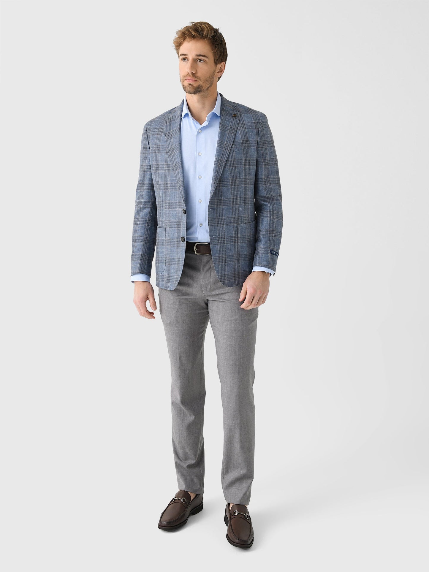  Peter Millar Crown Crafted Men's Ames Plaid Soft Jacket