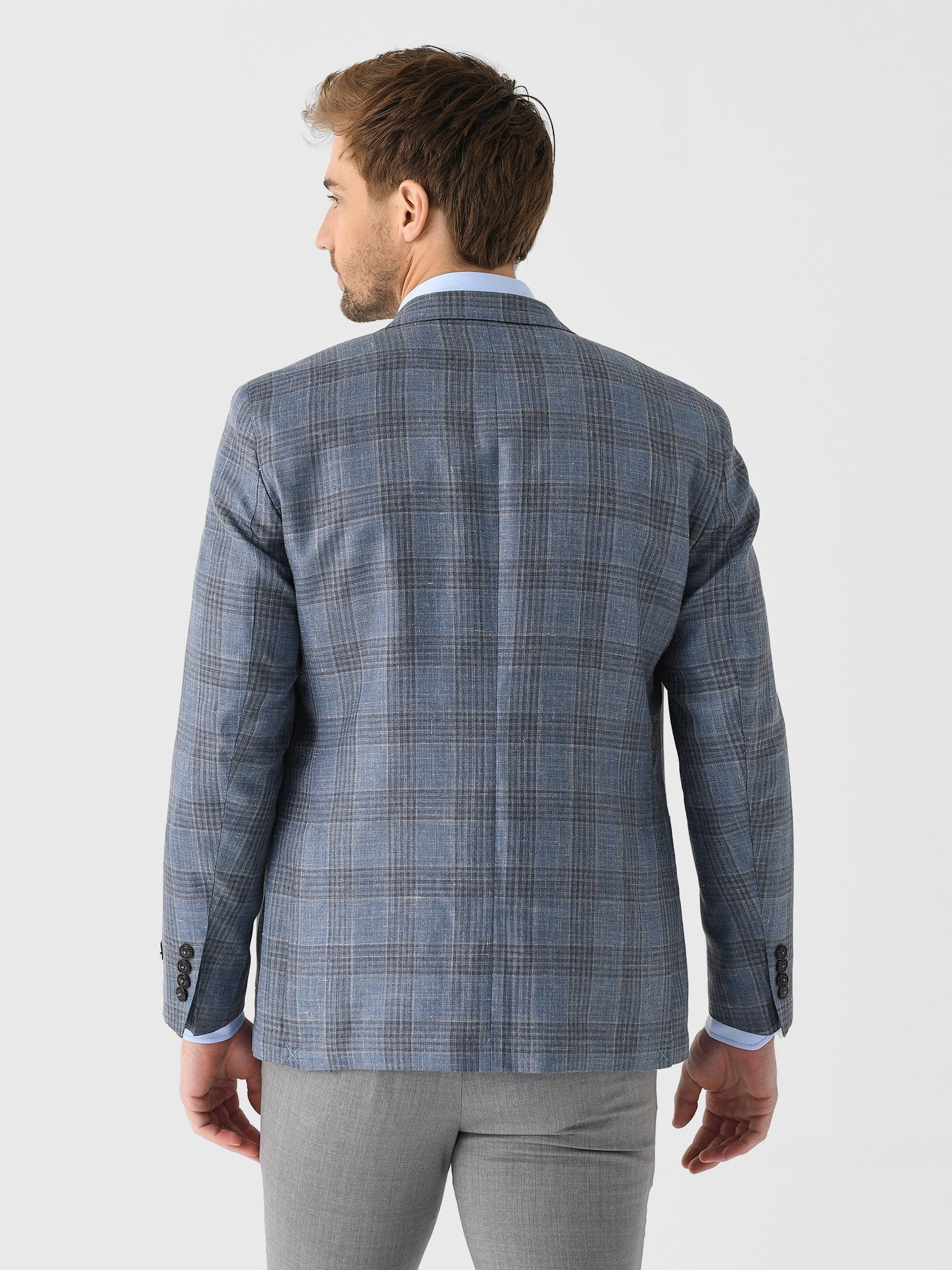  Peter Millar Crown Crafted Men's Ames Plaid Soft Jacket