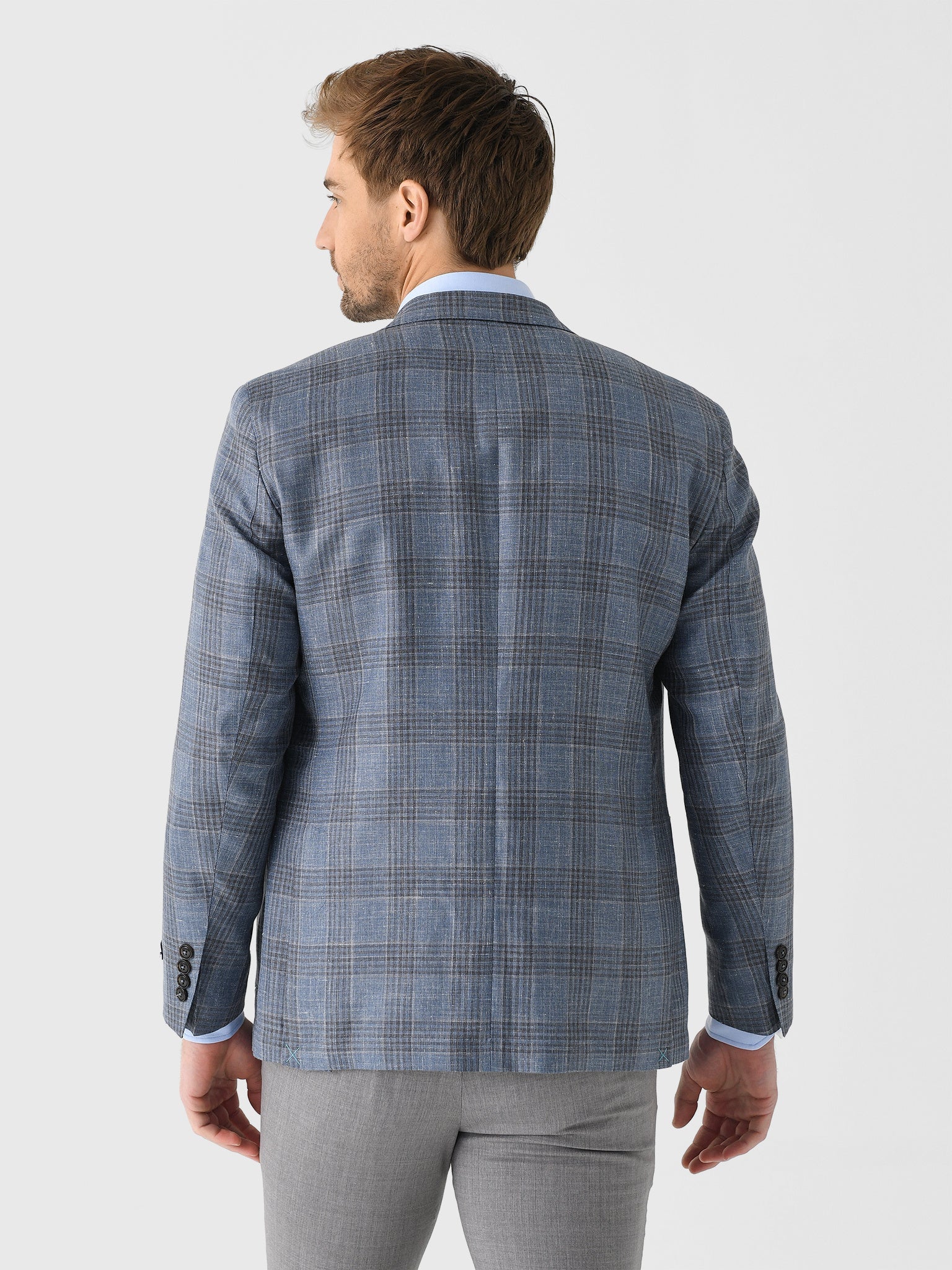  Peter Millar Crown Crafted Men's Ames Plaid Soft Jacket