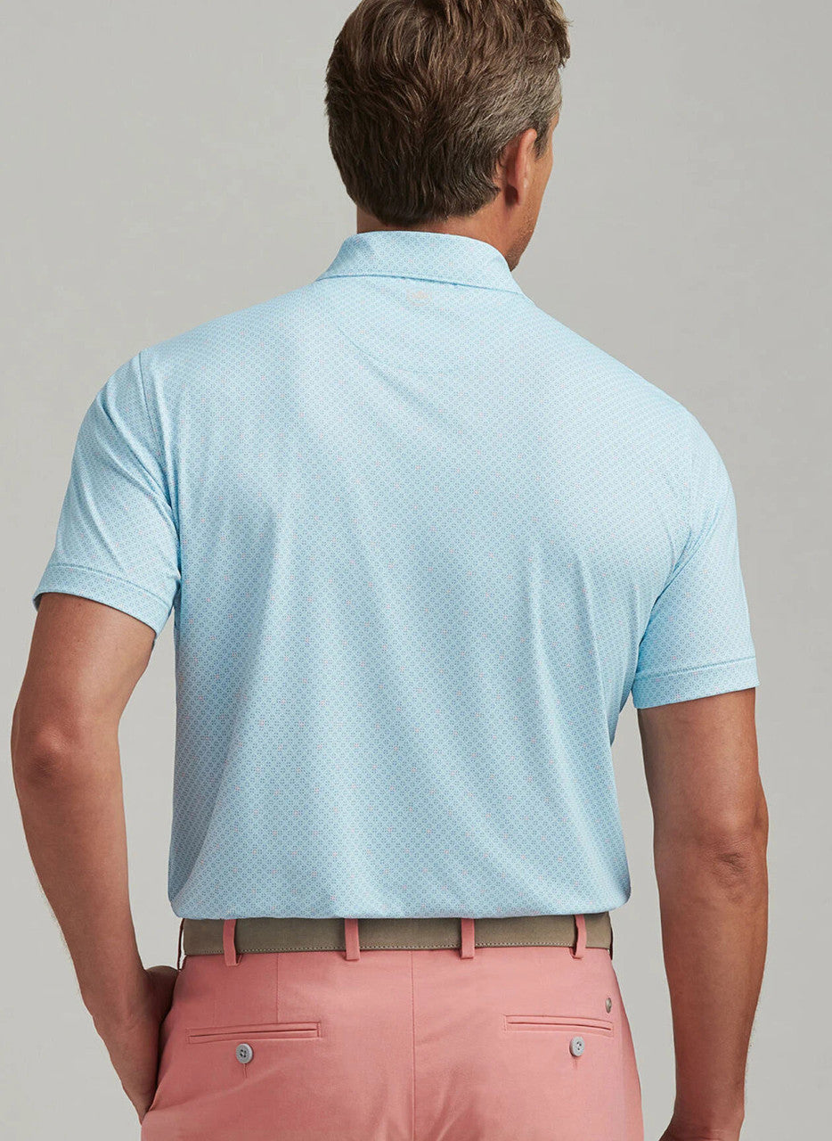  Peter Millar Crown Crafted Bickett Performance Jersey Polo: Blue Spruce