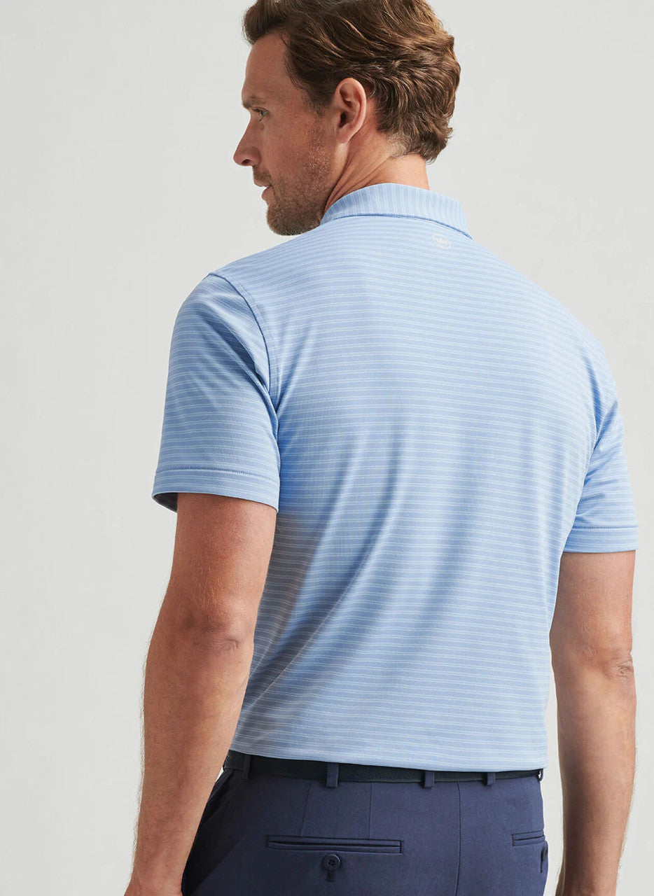  Peter Millar Crown Crafted Mezzo Performance Mesh Polo: Angelite