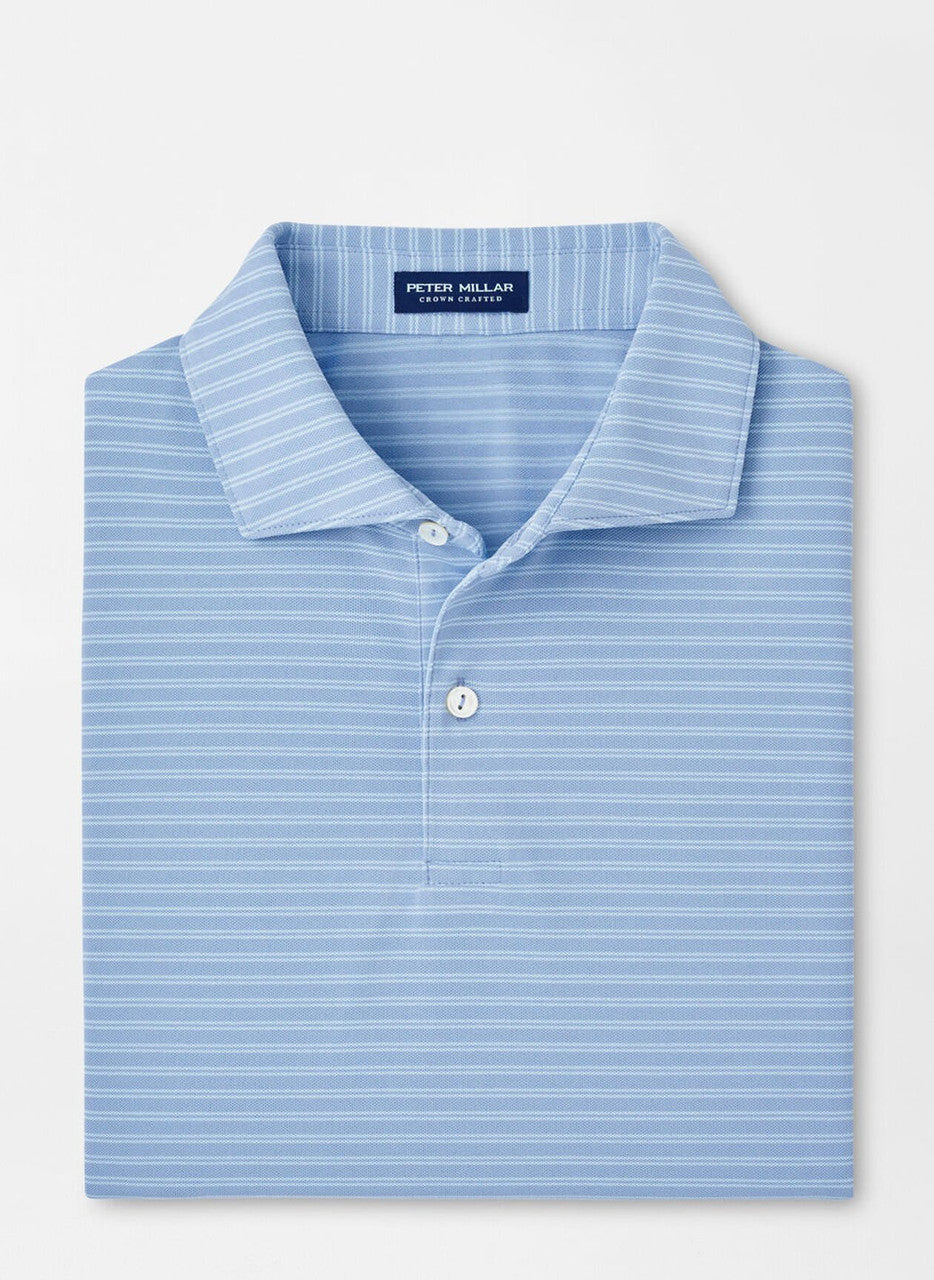  Peter Millar Crown Crafted Mezzo Performance Mesh Polo: Angelite