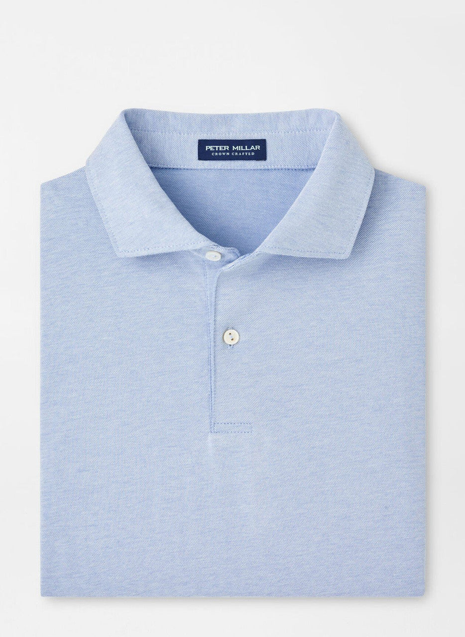  Peter Millar Crown Crafted Albatross Cotton Blend Piqué Polo: Angelite