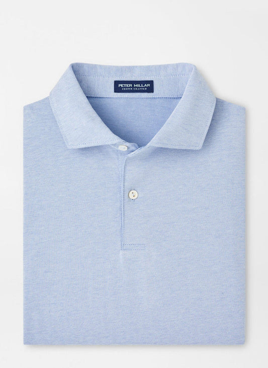  Peter Millar Crown Crafted Albatross Cotton Blend Piqué Polo: Angelite