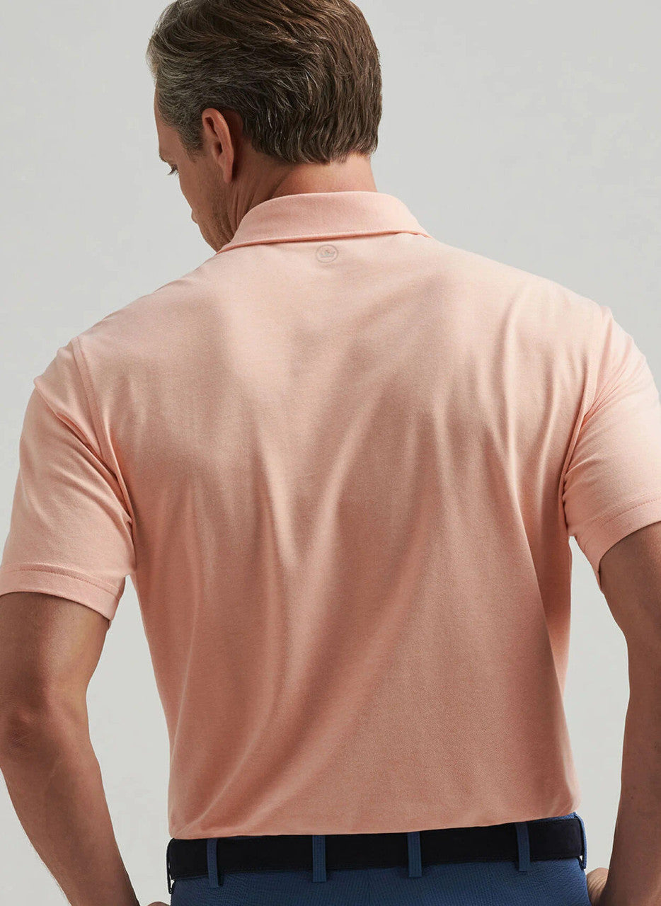  Peter Millar Crown Crafted Albatross Cotton Blend Piqué Polo: Paradise Orange