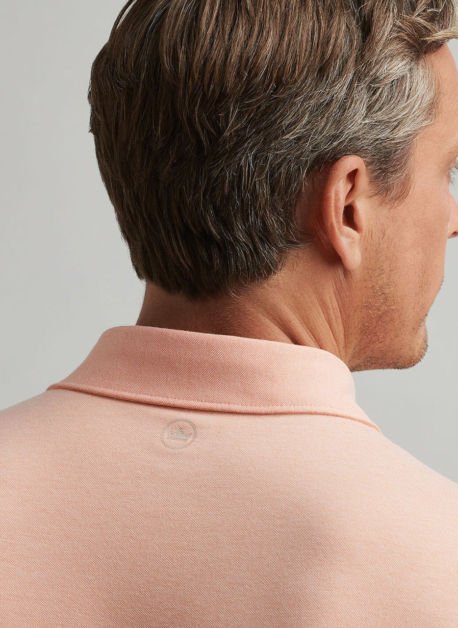  Peter Millar Crown Crafted Albatross Cotton Blend Piqué Polo: Paradise Orange