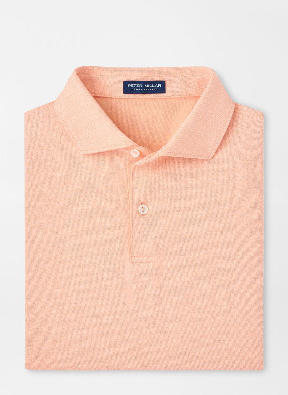 Peter Millar Crown Crafted Albatross Cotton Blend Piqué Polo: Paradise Orange