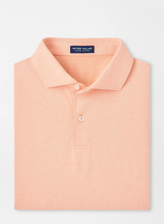  Peter Millar Crown Crafted Albatross Cotton Blend Piqué Polo: Paradise Orange