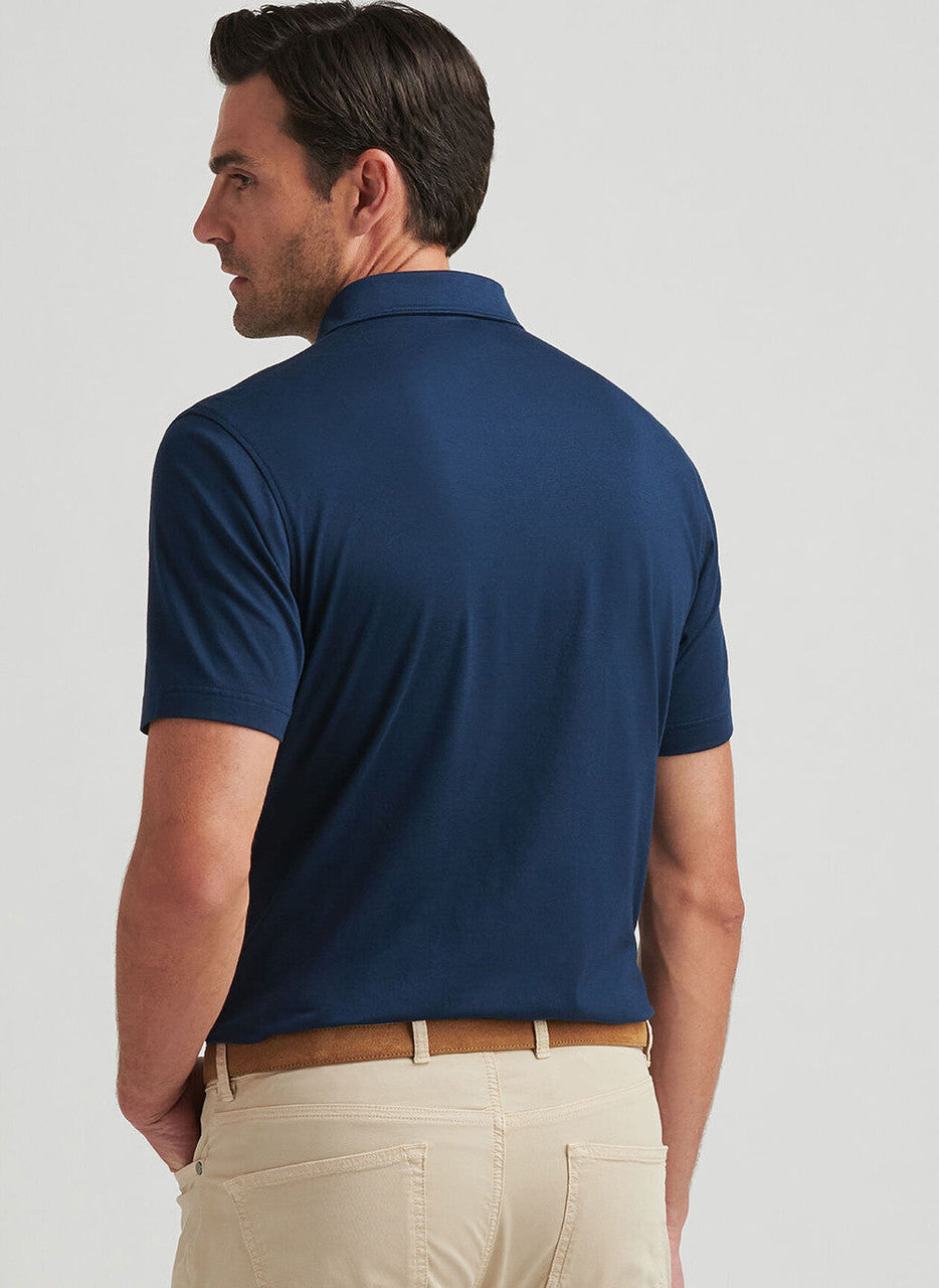  Peter Millar Crown Crafted Excursionist Flex Polo: Atlantic Blue