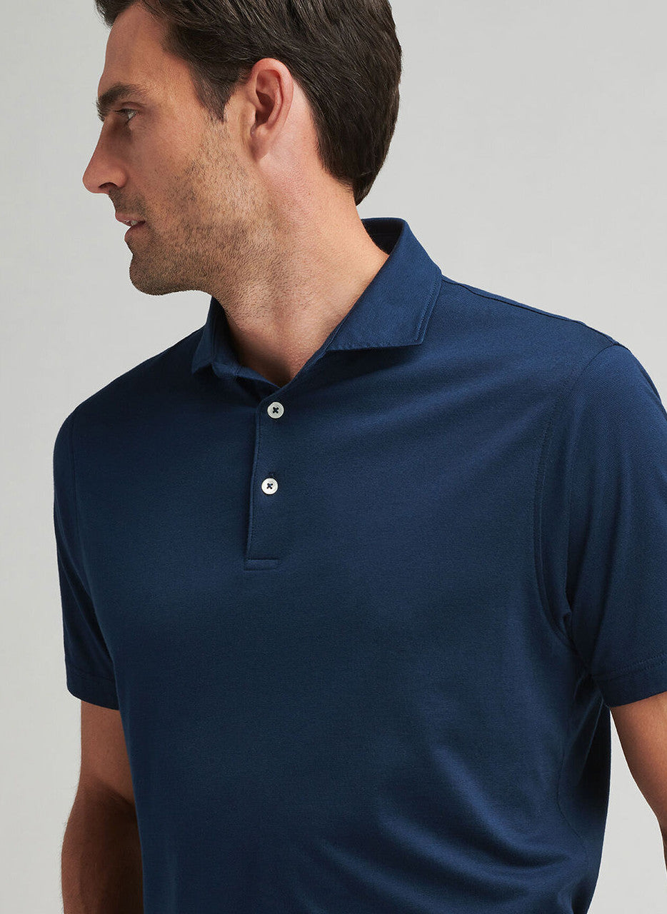  Peter Millar Crown Crafted Excursionist Flex Polo: Atlantic Blue