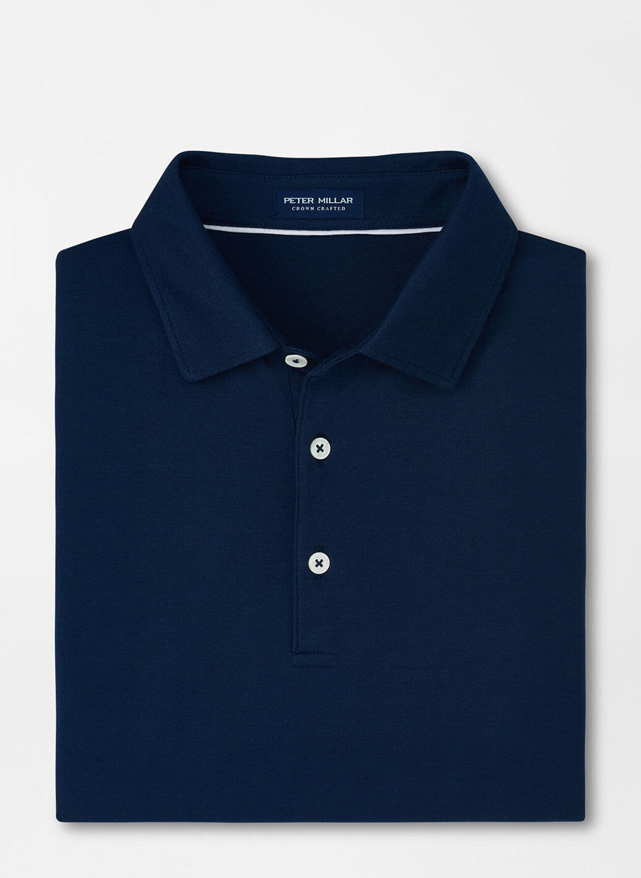  Peter Millar Crown Crafted Excursionist Flex Polo: Atlantic Blue