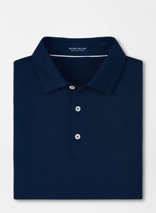 Peter Millar Crown Crafted Excursionist Flex Polo: Atlantic Blue