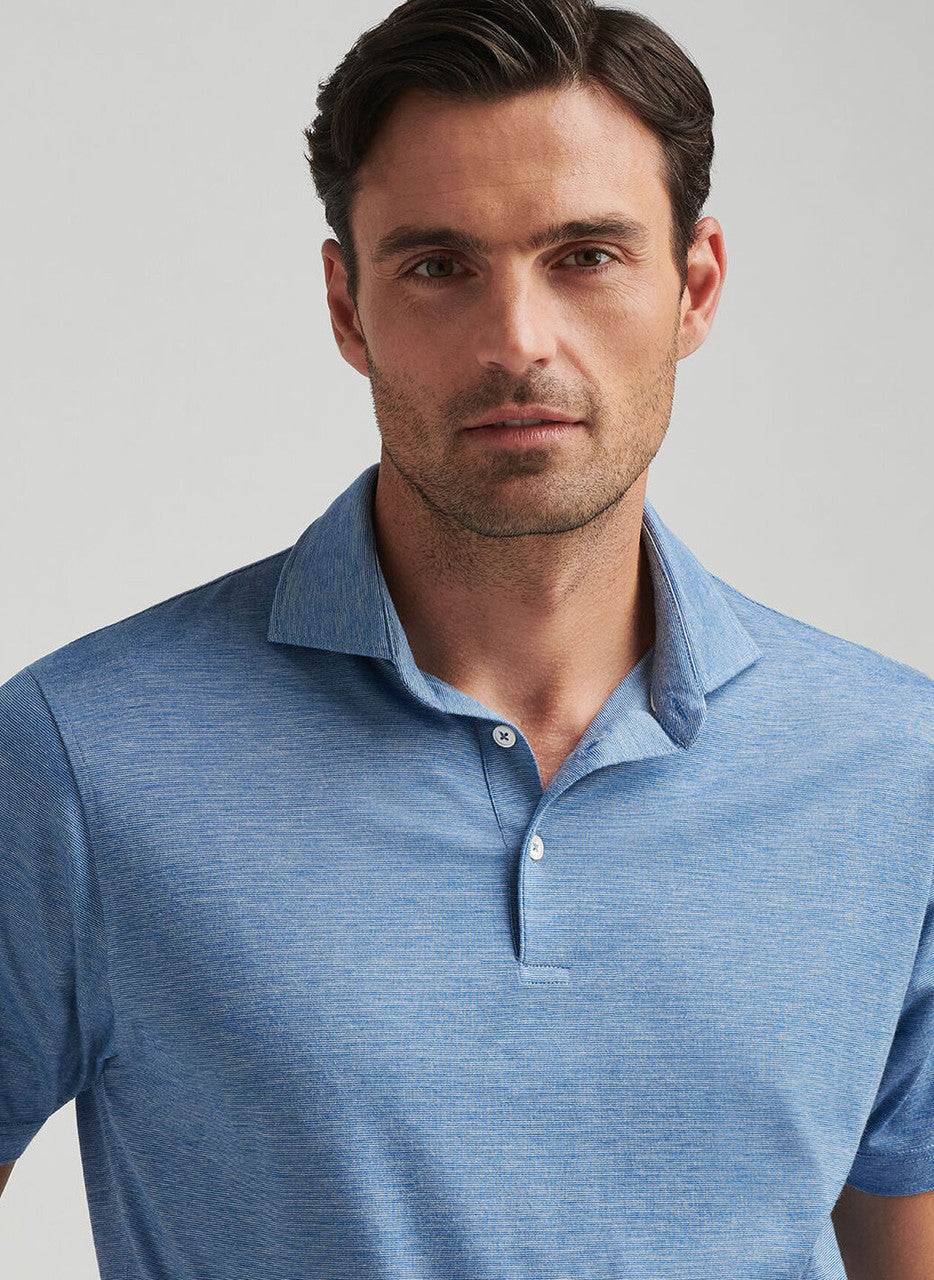  Peter Millar Crown Crafted Excursionist Flex Polo: Nordic Blue