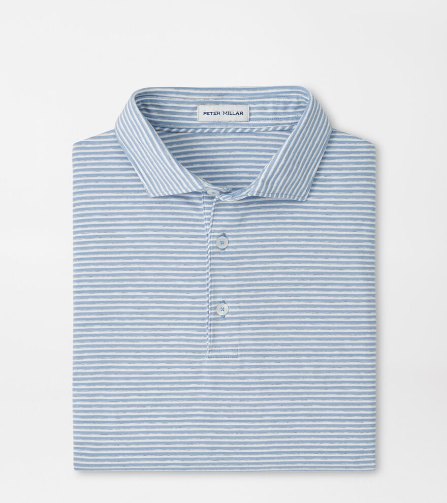  Peter Millar Calvert Crown Flex Cotton Polo: Cloudy Blue