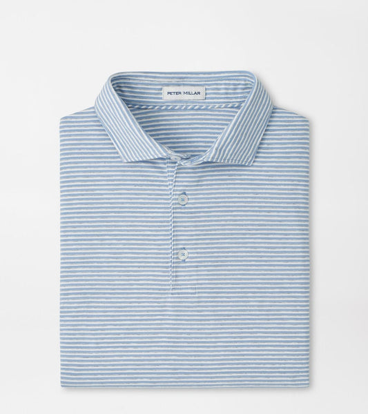  Peter Millar Calvert Crown Flex Cotton Polo: Cloudy Blue