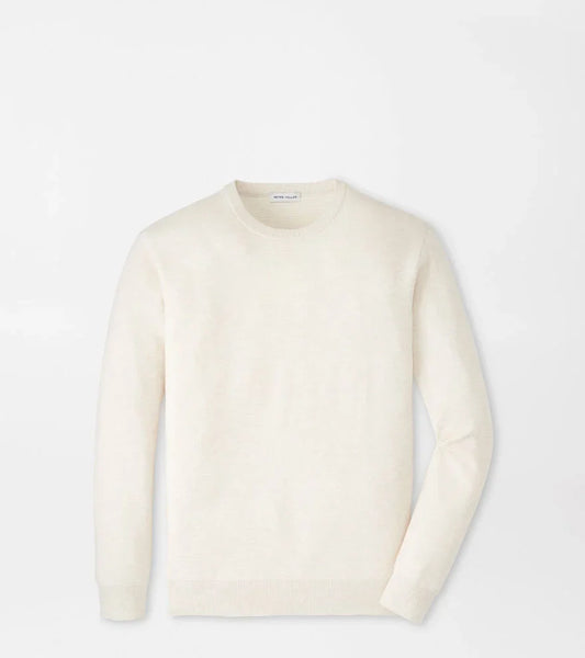  Peter Millar Coolspun Lite Textured Crewneck Sweater: Ivory