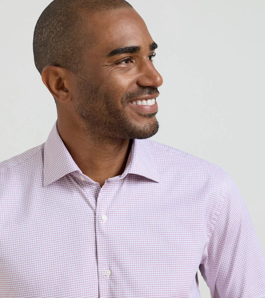  Peter Millar Conway Crown Lite Cotton-Stretch Sport Shirt: Chili Red