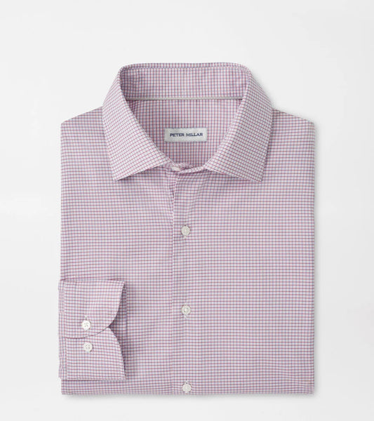  Peter Millar Conway Crown Lite Cotton-Stretch Sport Shirt: Chili Red