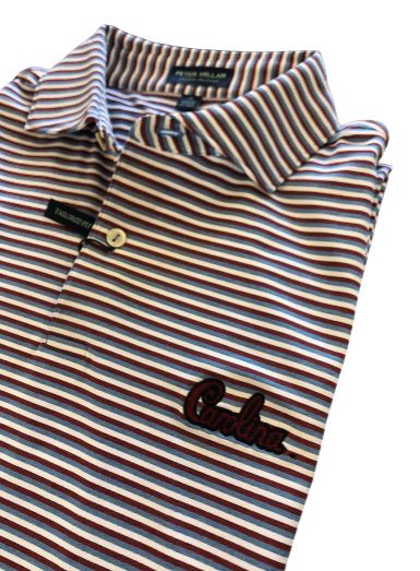  Peter Millar Crown Crafted University Of South Carolina Milton Performance Jersey Polo: Brook Blue