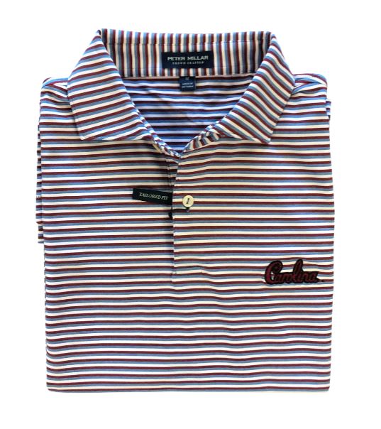  Peter Millar Crown Crafted University Of South Carolina Milton Performance Jersey Polo: Brook Blue
