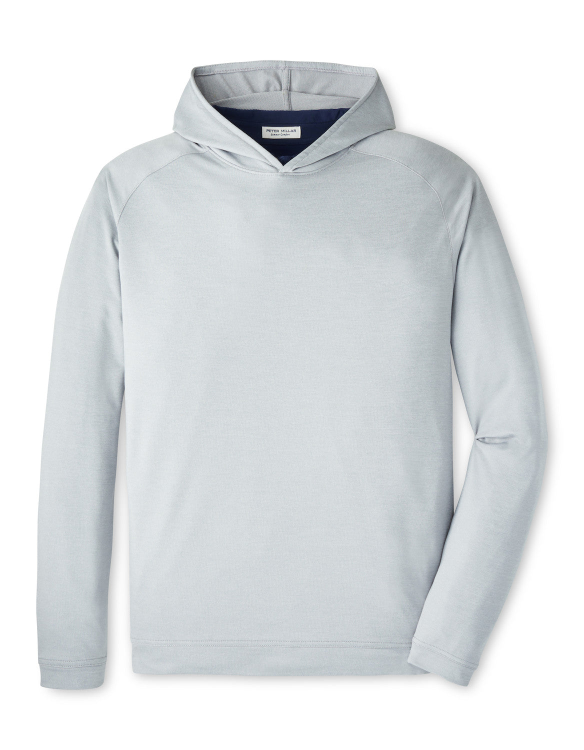  Peter Millar Pine Performance Hoodie: Gale Grey