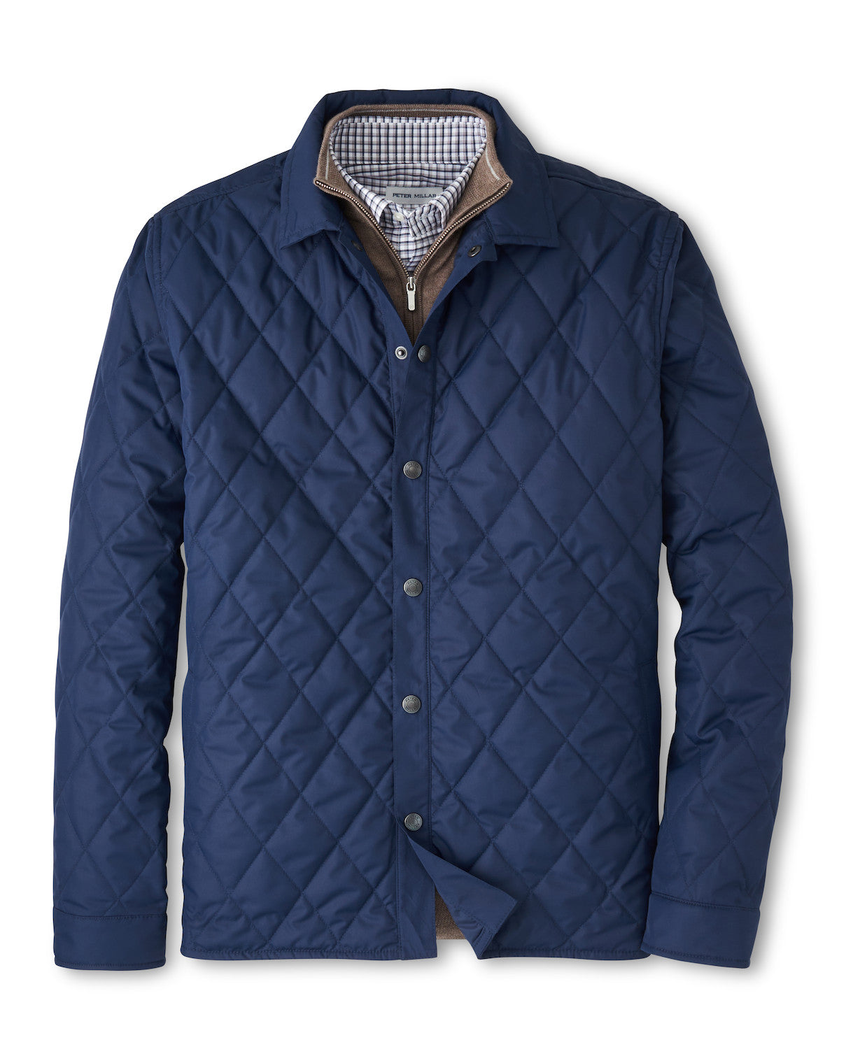  Peter Millar Brighton Shirt Jacket: Navy
