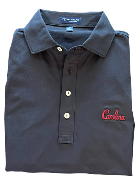  Peter Millar University Of South Carolina Script Soul Performance Mesh Polo: Black