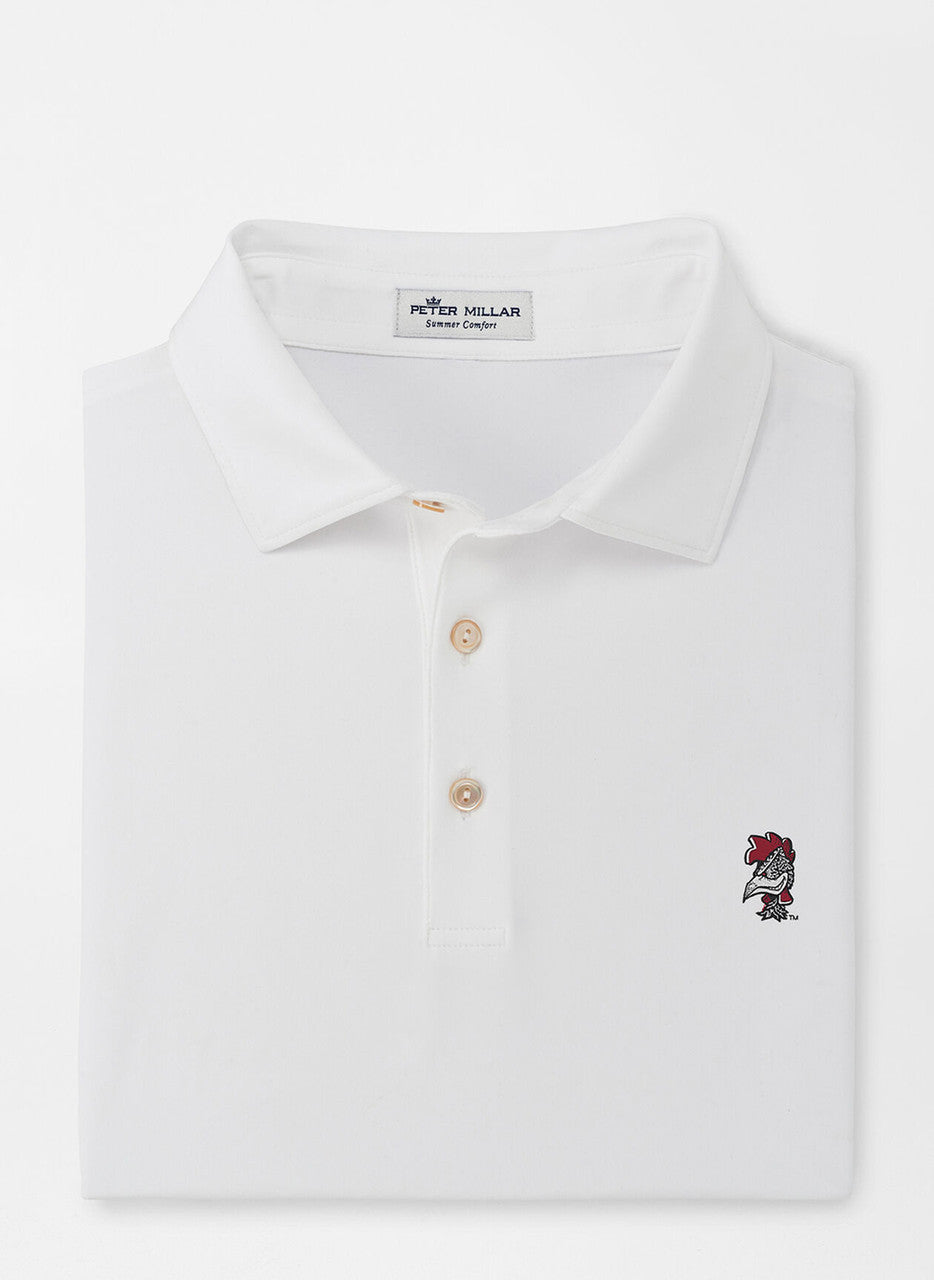  Peter Millar University Of South Carolina Vault Logo Performance Polo: White