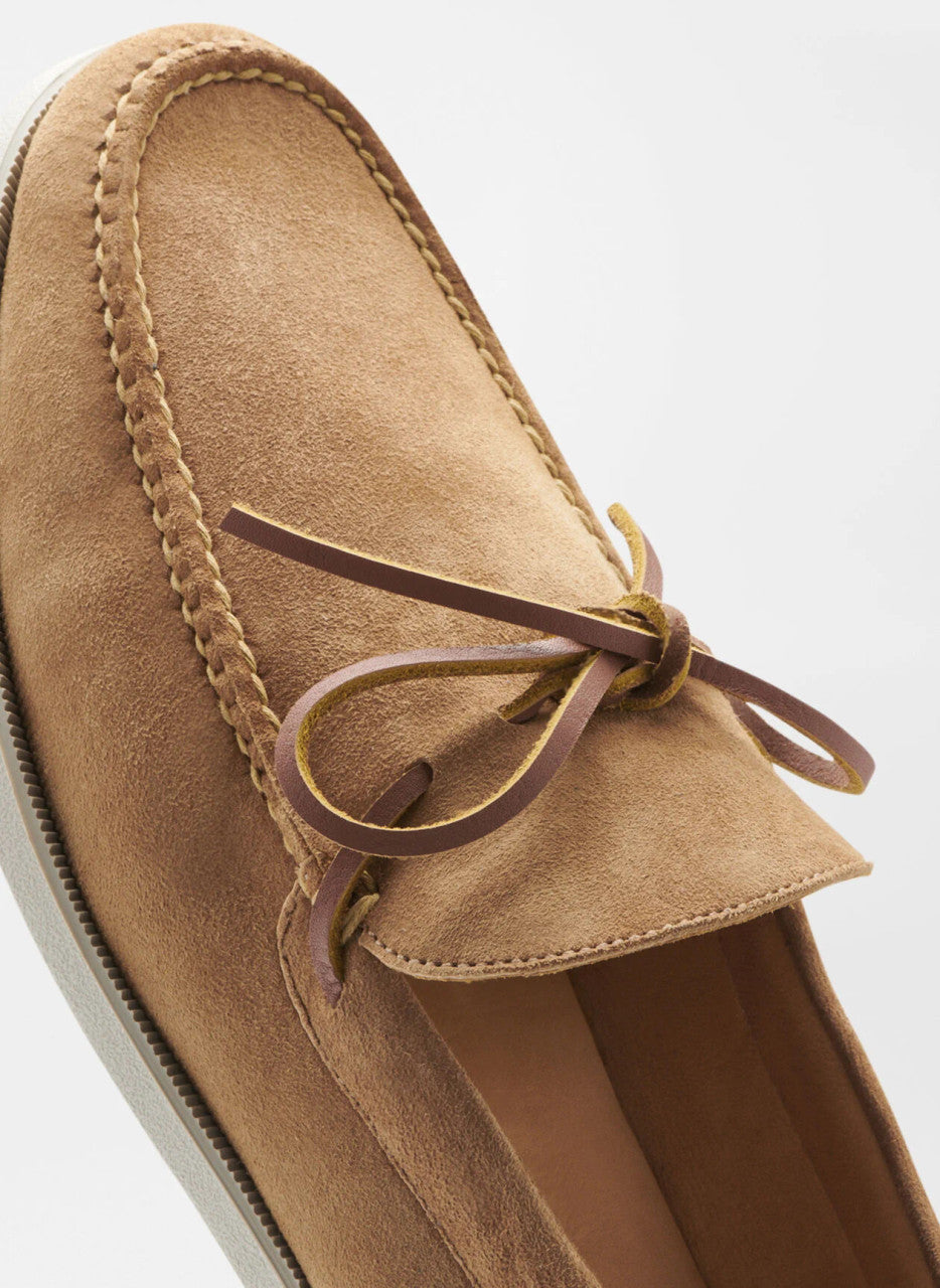  Peter Millar Excursionist Boat Shoe: Whiskey