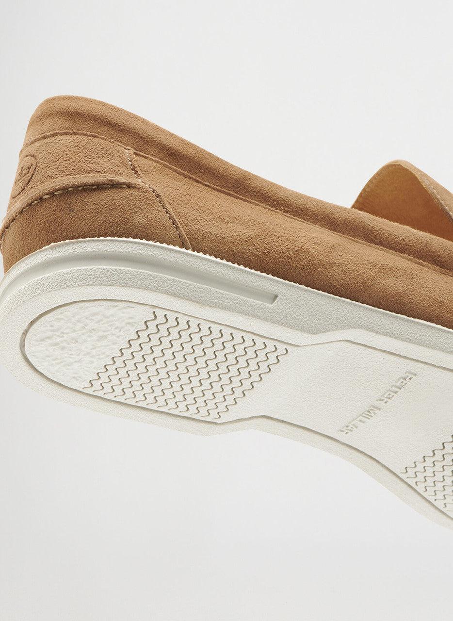  Peter Millar Excursionist Boat Shoe: Whiskey