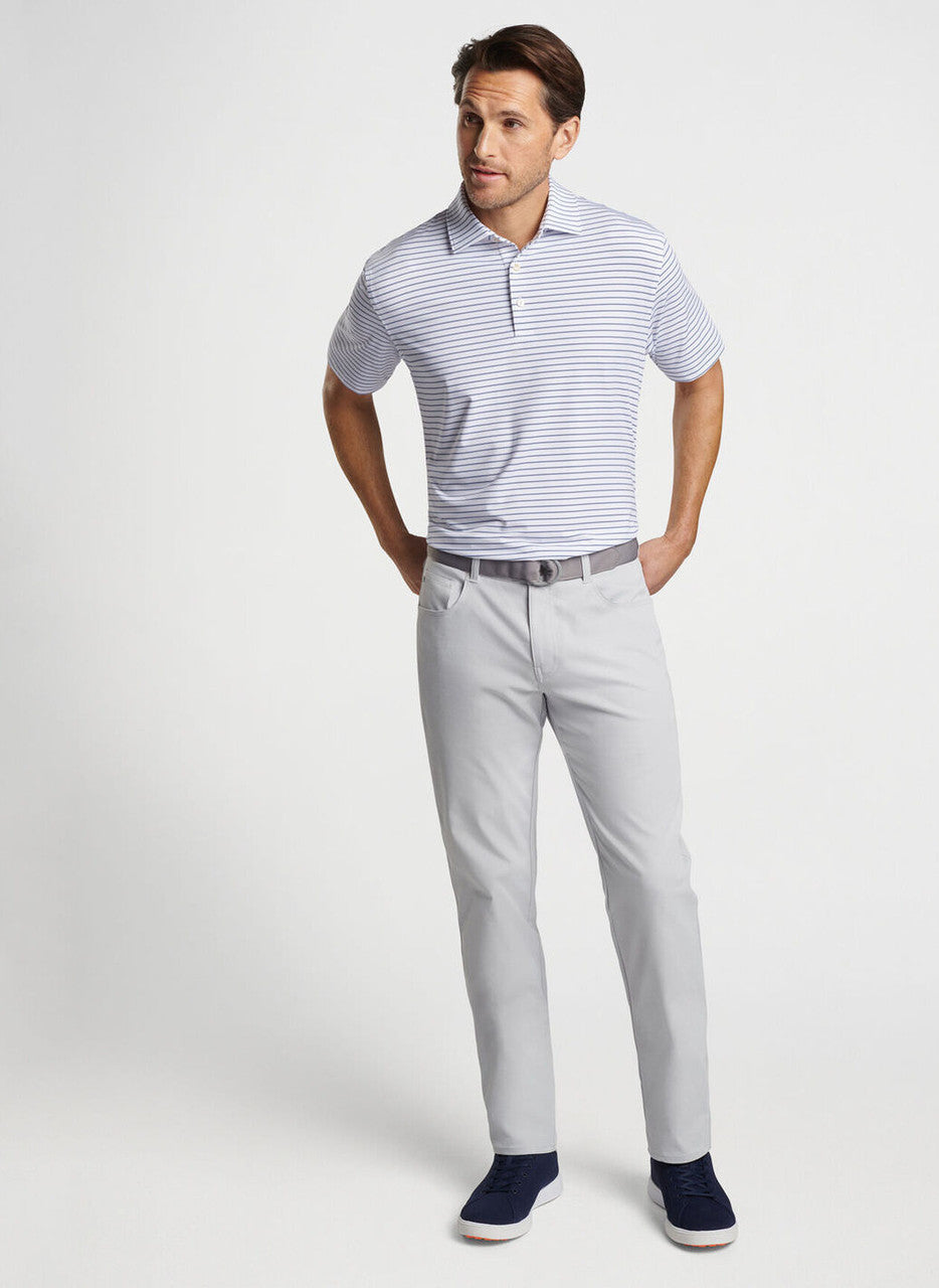  Peter Millar Drum Performance Polo: White