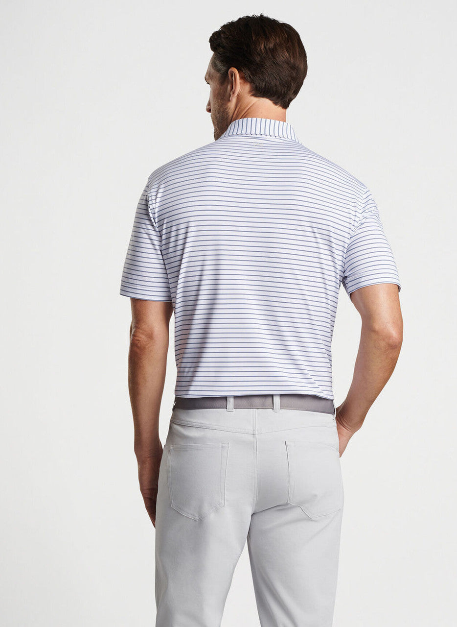  Peter Millar Drum Performance Polo: White