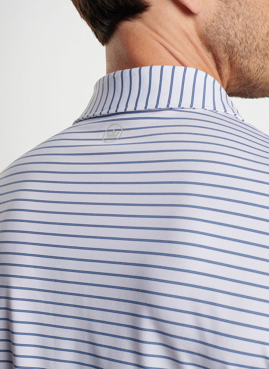  Peter Millar Drum Performance Polo: White
