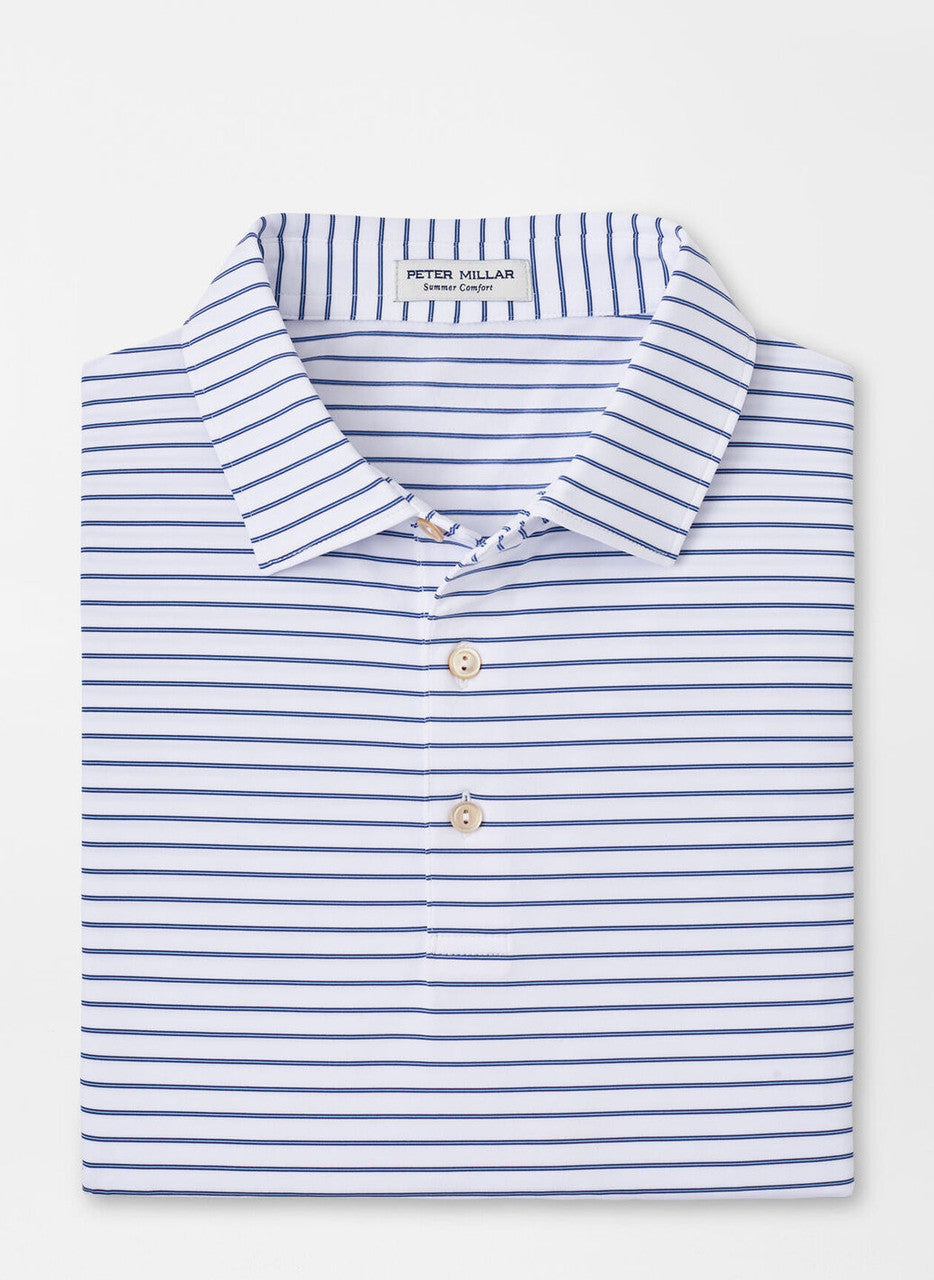  Peter Millar Drum Performance Polo: White